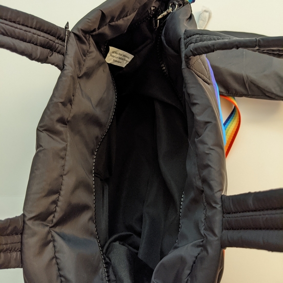 Sondra Roberts Black Puffer Rainbow Tote - Picture 3 of 6